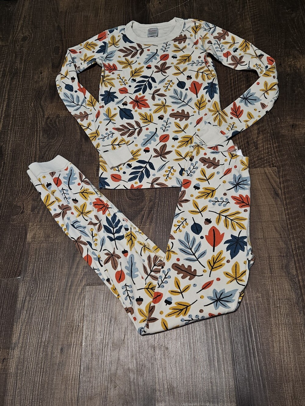 Hanna Andersson Leaf Print Pajama Set